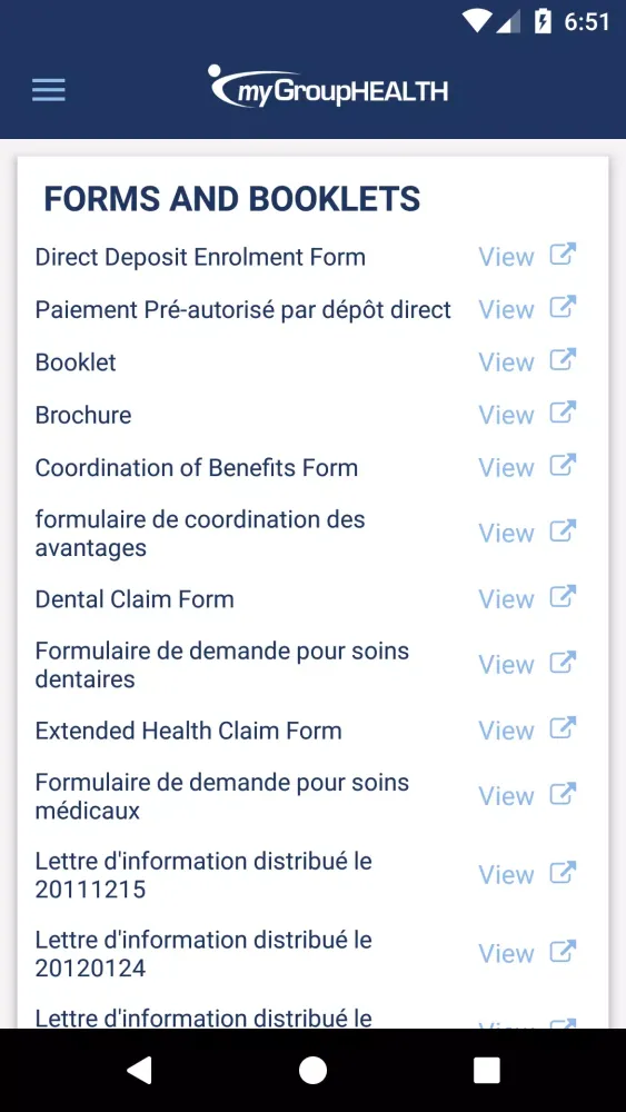 myGroupHEALTH Screenshots