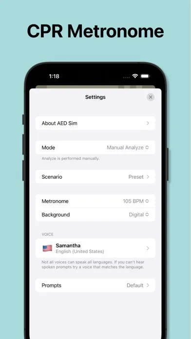 Zrzuty ekranu AED Sim