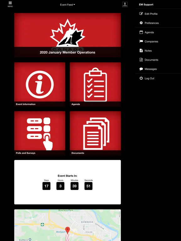 Hockey Canada Meetings iPad  Screenshots