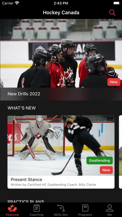 Ảnh chụp màn hình của Hockey Canada Network