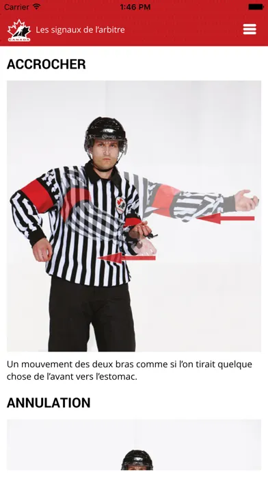 Tangkapan skrin Règles de jeu