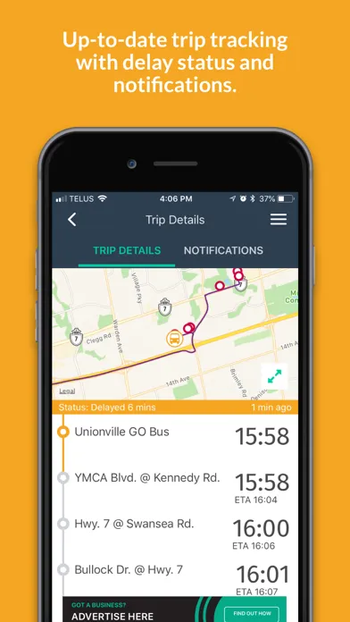 Capturas de pantalla de HopOnGo - GO Transit App