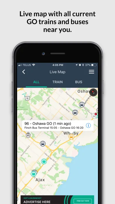 Capturas de pantalla de HopOnGo - GO Transit App