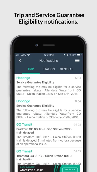 Capturas de pantalla de HopOnGo - GO Transit App