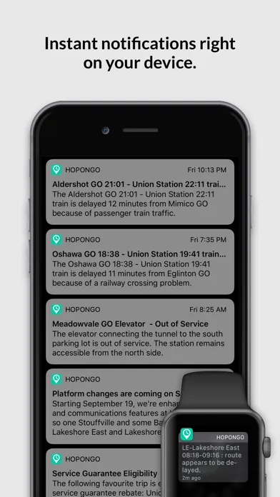 Capturas de pantalla de HopOnGo - GO Transit App