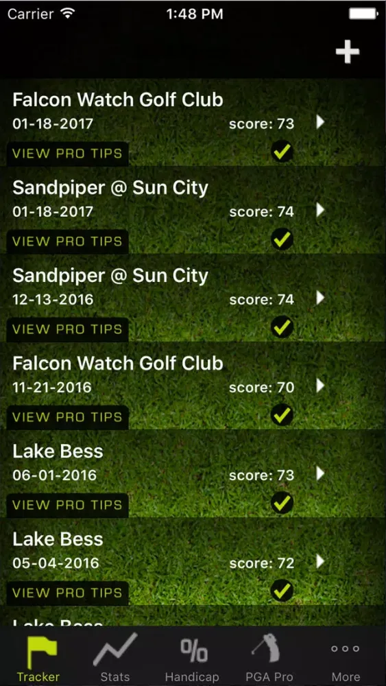 Golf Stats Tracker Pro Screenshots