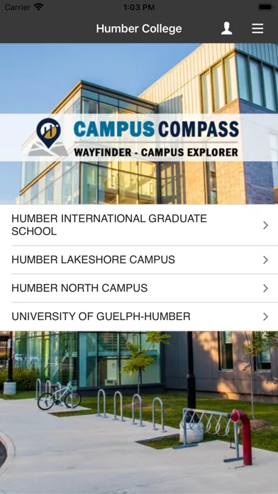Captures d'écran de Humber Campus Compass