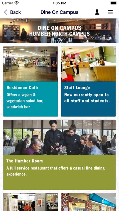 Captures d'écran de Humber Campus Compass