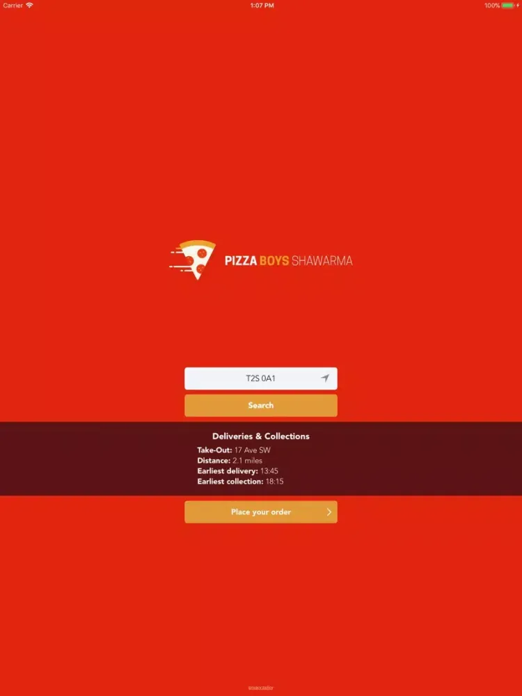 صور Pizza Boys Shawarma iPad 