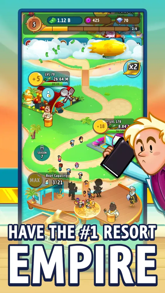 Vacation Tycoon سکرین شاٹس