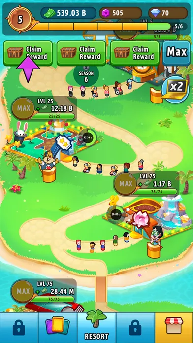 Tangkapan layar Vacation Tycoon