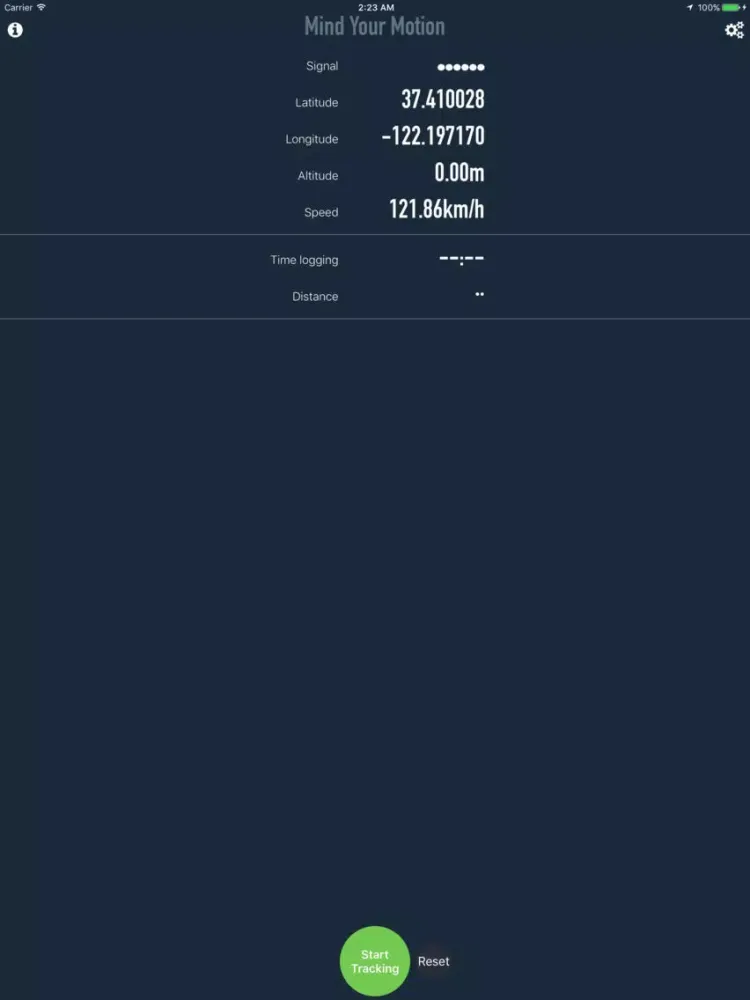 Capturas de pantalla de Mind Your Motion Tracker/Logger iPad 