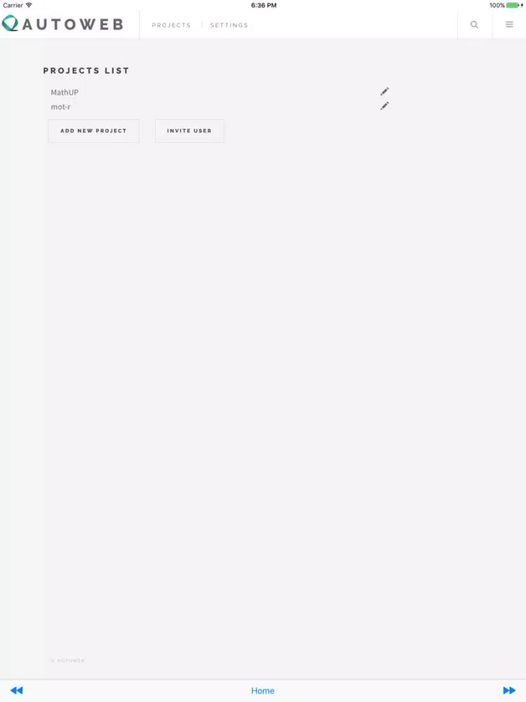 AutoWeb Mobile iPad  Screenshots