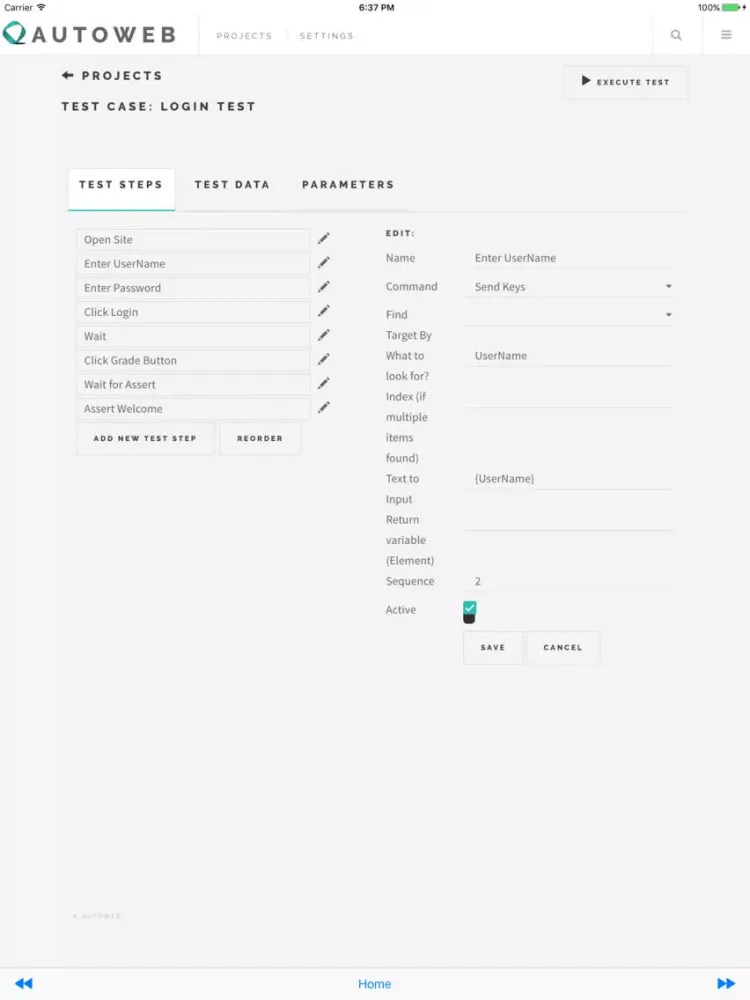 AutoWeb Mobile iPad  Screenshots