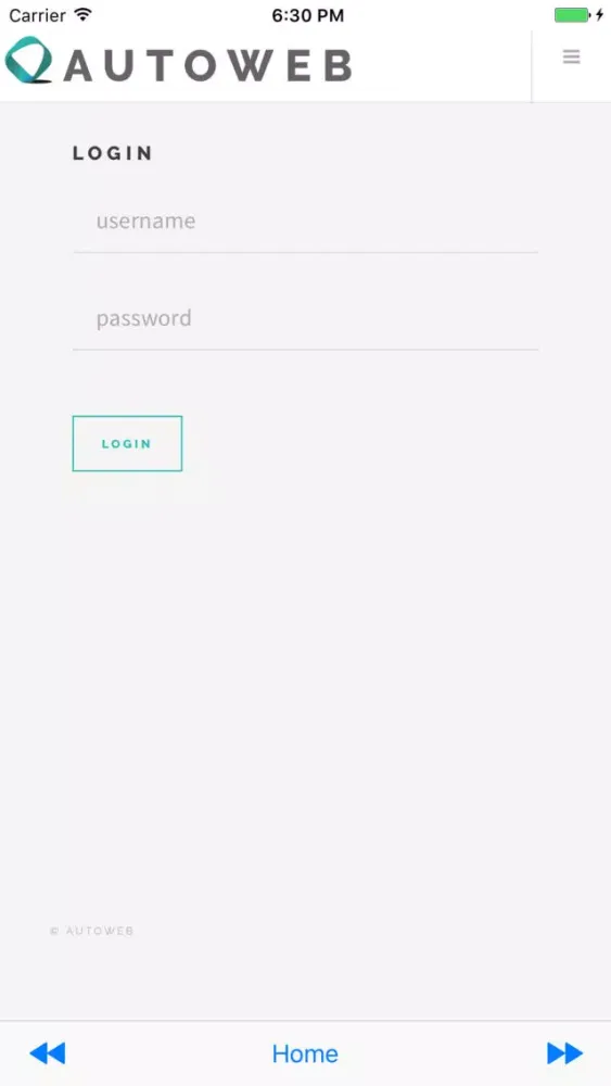 AutoWeb Mobile Screenshots