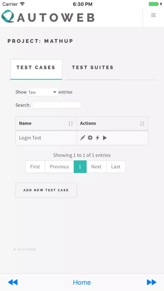 AutoWeb Mobile Screenshots