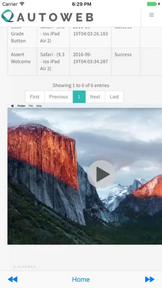 AutoWeb Mobile Screenshots