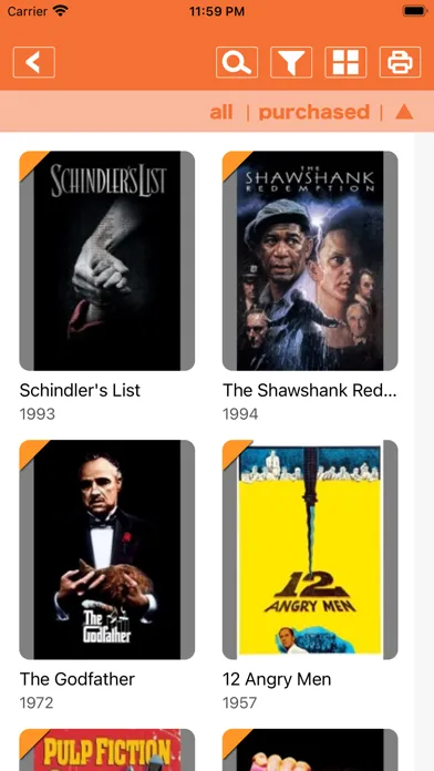 Ảnh chụp màn hình của Movies Collector