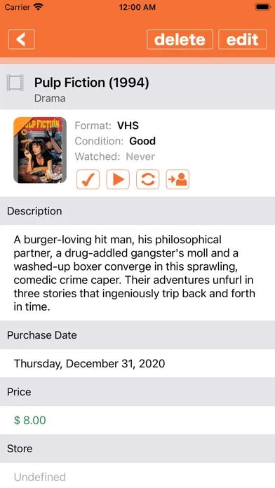 Ảnh chụp màn hình của Movies Collector