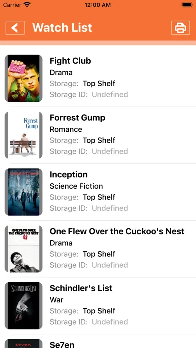 Ảnh chụp màn hình của Movies Collector