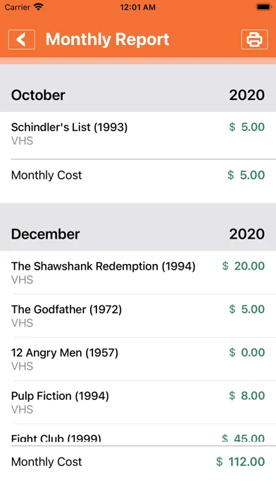 Ảnh chụp màn hình của Movies Collector