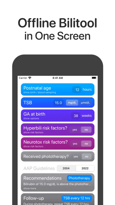 Bilirubin: Bilitool Bili Tool应用截图