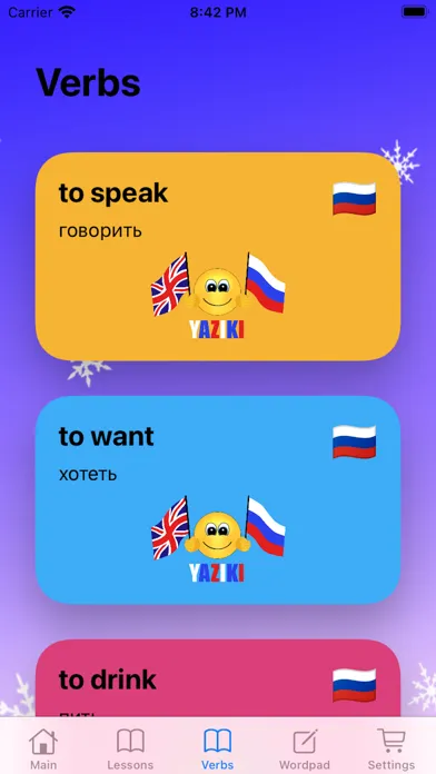 Tangkapan layar Yaziki Russian