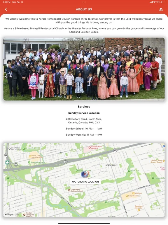 KPC Toronto iPad  سکرین شاٹس
