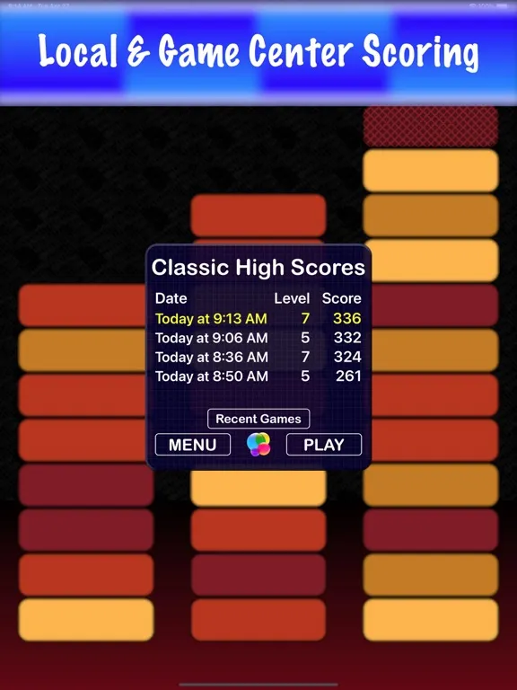 ภาพหน้าจอของ Stacks Away (Lite) iPad