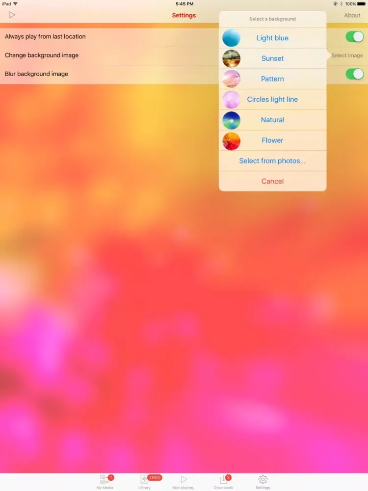ภาพหน้าจอของ Ahmadiyya Playbook iPad 