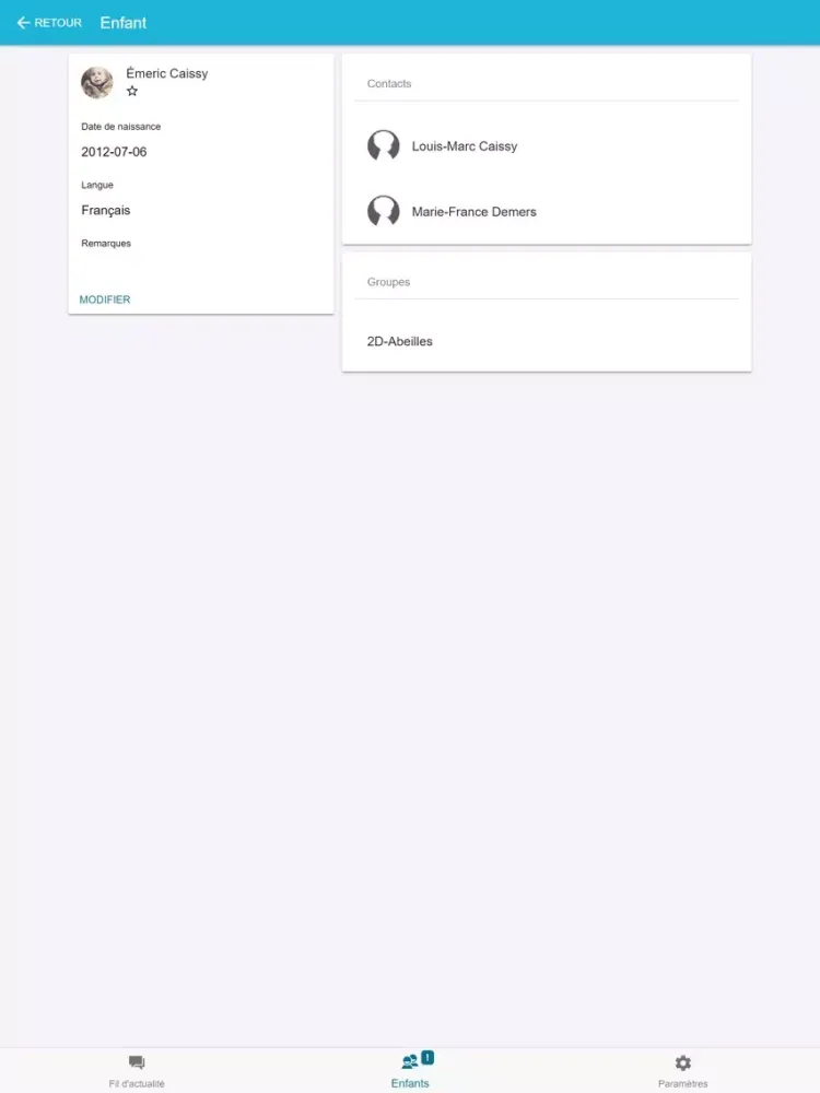 Cahier de communication iPad  스크린샷