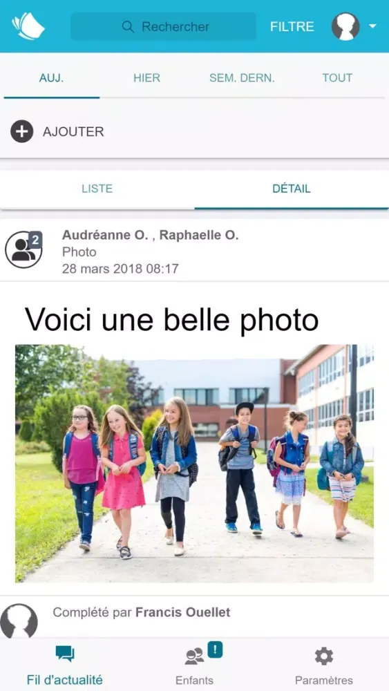 Cahier de communication 스크린샷
