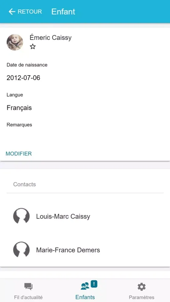 Cahier de communication 스크린샷