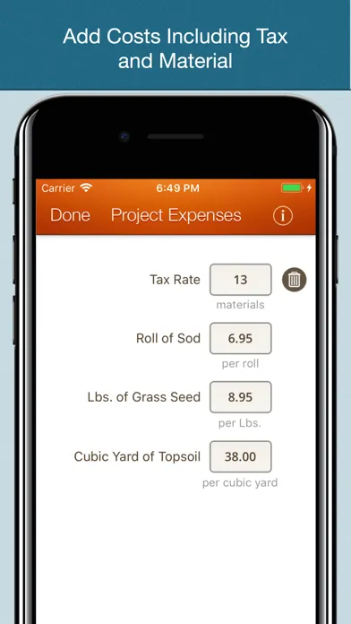 Tangkapan skrin Turf Pro Estimator