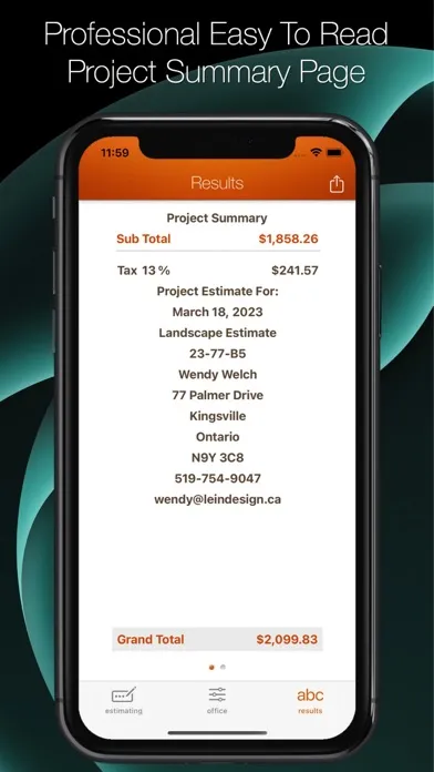 Landscape Pro Estimator Screenshots