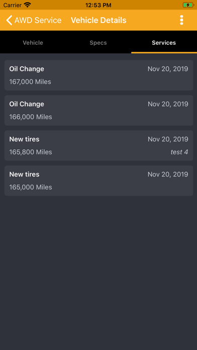 AWD Service Screenshots