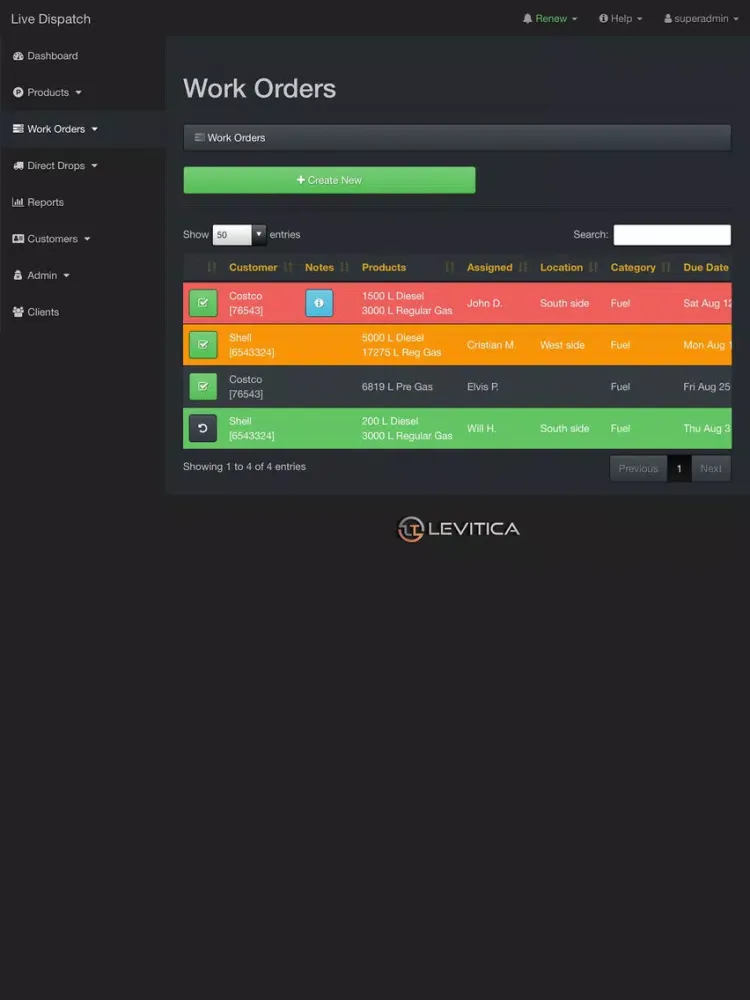 Live Dispatch iPad  Ekran Görüntüleri