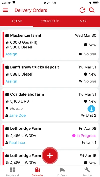 Zrzuty ekranu Live Dispatch
