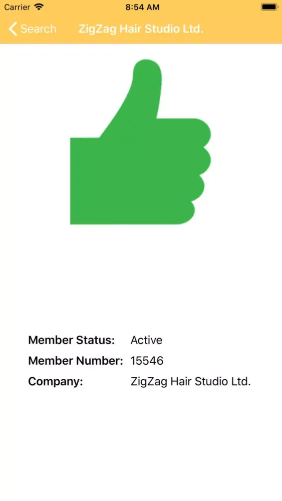 Zrzuty ekranu CANS Member Directory