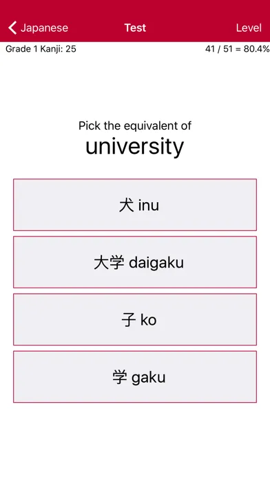 ภาพหน้าจอของ Liberation Philology Japanese