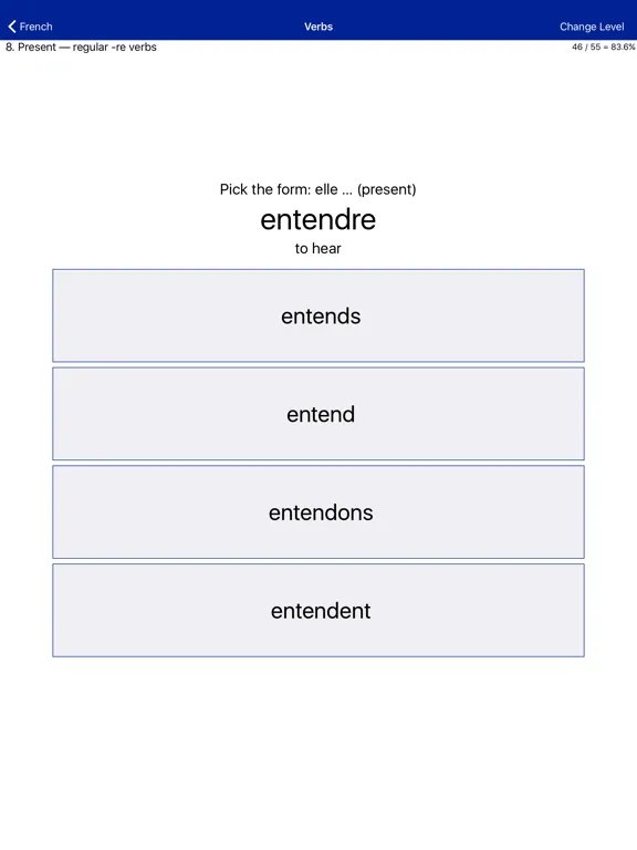 Liberation Philology French iPad  سکرین شاٹس