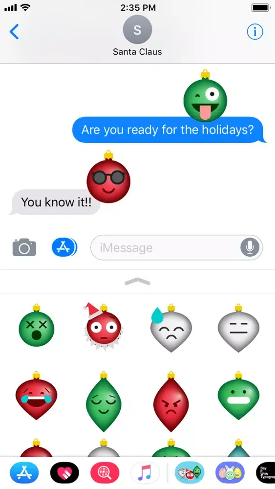 تصاویر Christmas OrnaMojis