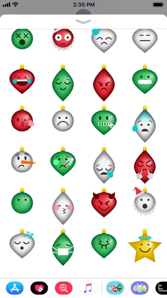 تصاویر Christmas OrnaMojis