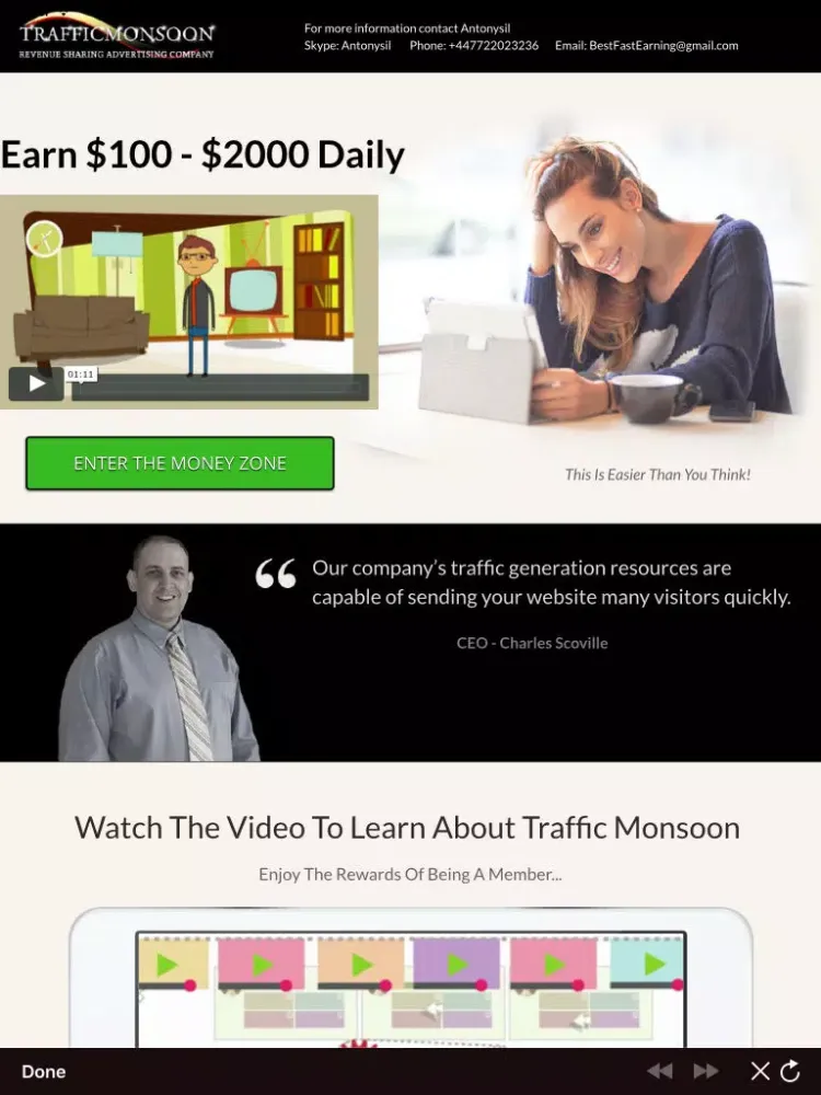 Ảnh chụp màn hình của Traffic Monsoon iPad 