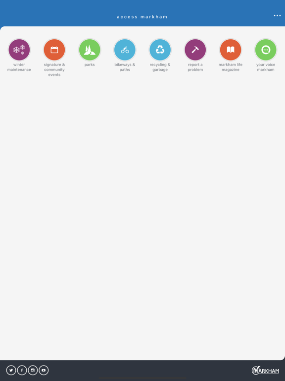 Tangkapan layar Access Markham iPad 