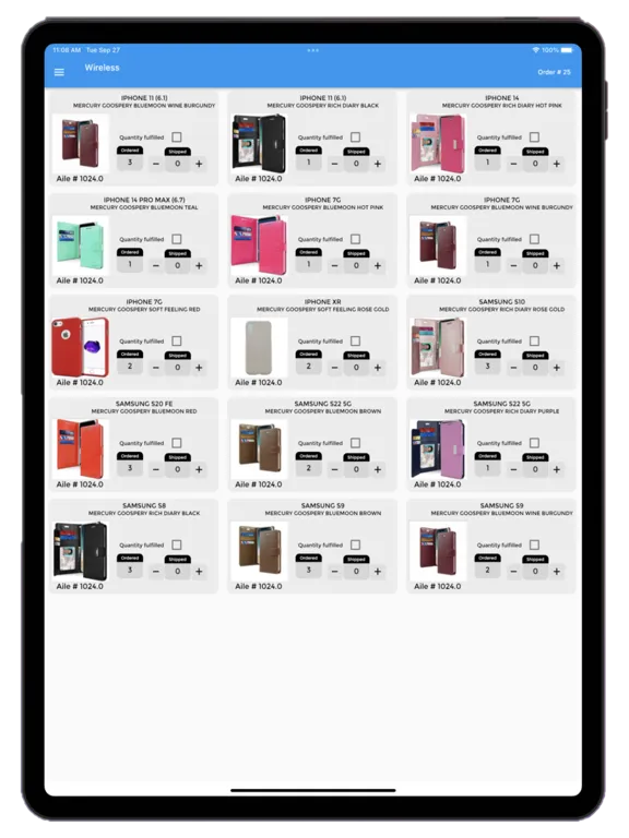 MAS Orders iPad  Screenshots