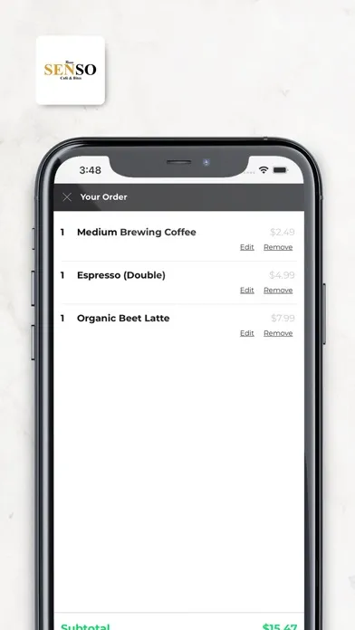 Zrzuty ekranu Senso Cafe