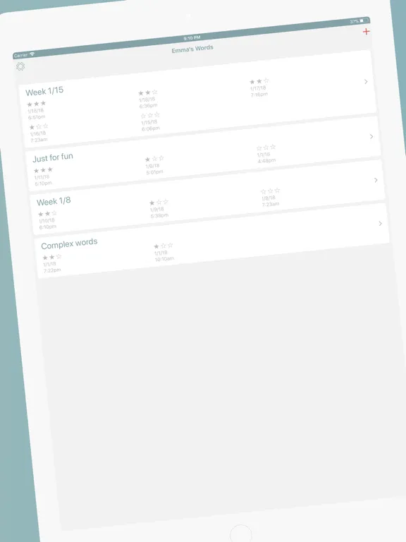 Emma's Words: learn vocabulary iPad  스크린샷