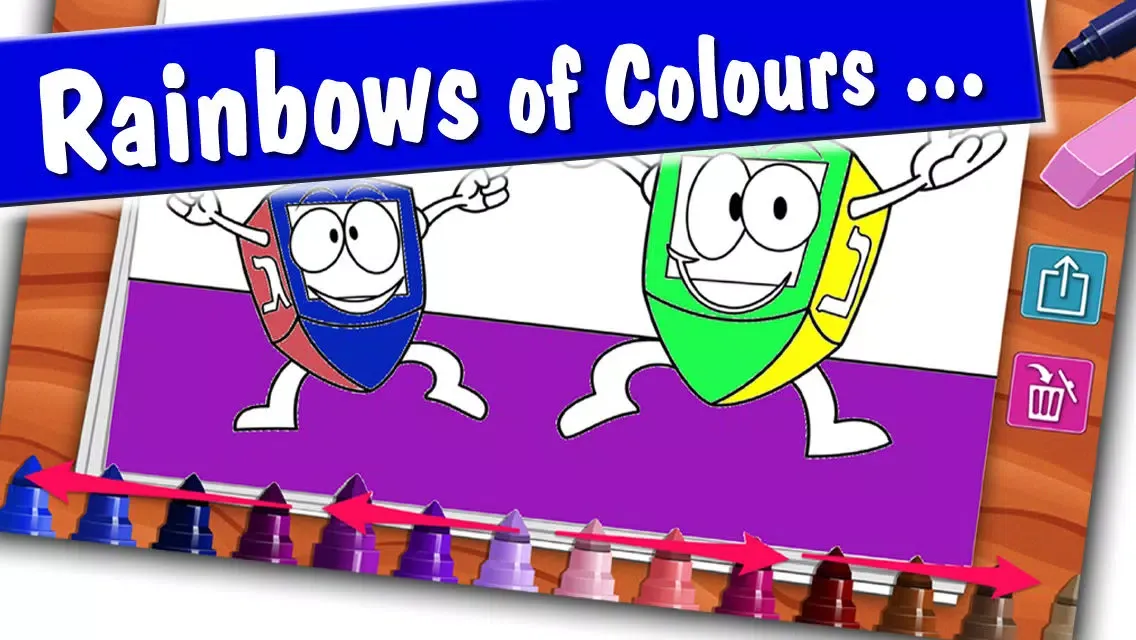 Скриншоты Hanukkah Coloring Book, Color Menorah Dreidels Latkes and More!