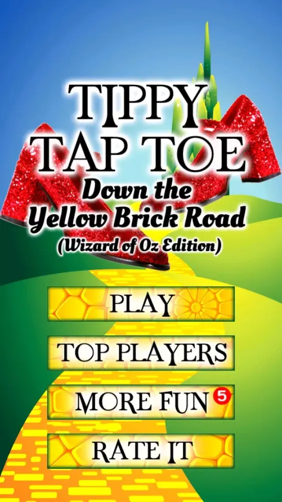 Capturas de pantalla de Tippy Tap Toe Down The Yellow Brick Road - Wizard of Oz Edition